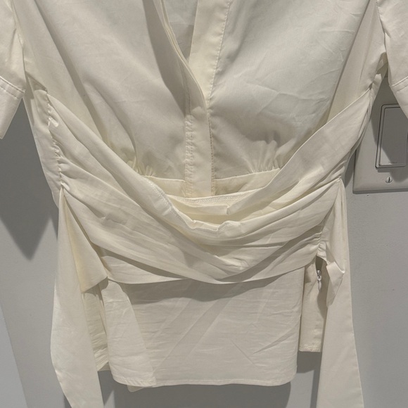 BCBGMaxAzria White Button Down Women's Shirt - Picture 5 of 5